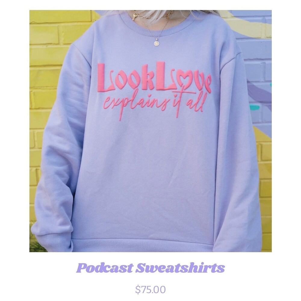 LookLove Podcast Crewneck